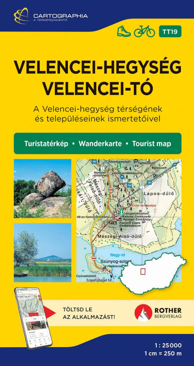 Velencei-hegység, Velencei-tó turistatérkép