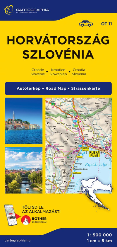 Horvátország, Szlovénia autótérkép