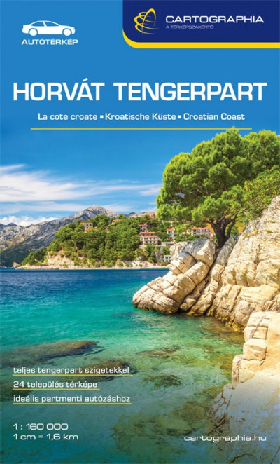 Horvát tengerpart térkép 2019