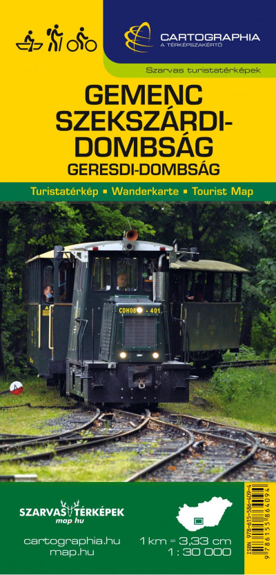 Gemenc, Szekszárdi-dombság turistatérkép