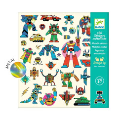Robotok, matrica készlet (DJECO, 160 db)