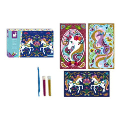 Unikornis glitteres k�p k�sz�t� kreat�v szett