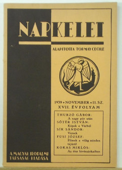 Kllay Mikls  (Szerk.) - Napkelet 1939. november - 11. sz. XVII. vfolyam