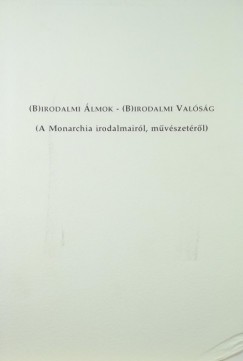 (B)irodalmi lmok - (B)irodalmi valsg