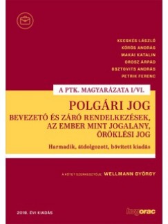 Dr. Wellmann György  (Szerk.) - Polgári Jog - Bevezető és záró rendelkezések, az ember mint jogalany, öröklési jog