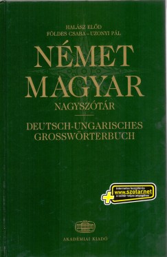 Fldes Csaba - Halsz Eld - Uzonyi Pl - Nmet-Magyar nagysztr + net