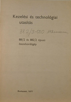 Benk Gbor  (sszell.) - Kezelsi s technolgiai utasts