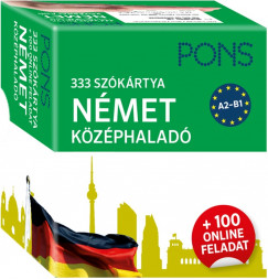 Strda Eszter - PONS 333 szkrtya Nmet kzphalad + 100 online feladat