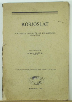 Dr. Horvai Lajos  (Szerk.) - Krjslat