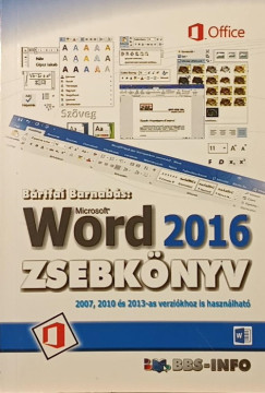 Bártfai Barnabás - Word 2016 zsebkönyv