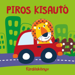 Piros kisautó - fürdőskönyv