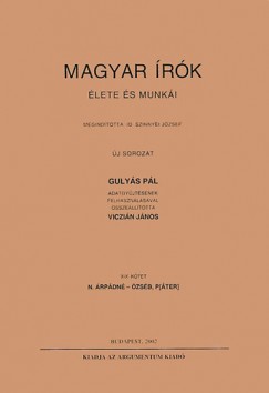 Dr. Gulys Pl - Viczin Jnos - Magyar rk lete s munki XIX.