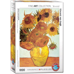 Vincent Van Gogh - 12 Napraforg�, 1000 db-os puzzle (EUROGRAPHICS, 6000-3688)