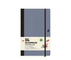 Flexbook Ecosmiles környezetbarát vonalas jegyzetfüzet – levendula, 13 × 21 cm, növényi rostos papírborítóval