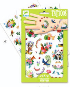 Boldog Tavasz, tetováló matricák (DJECO, 50 db, Happy spring)