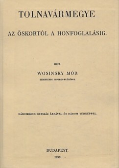 Wosinsky Mr - Tolnavrmegye az skortl a honfoglalsig I.