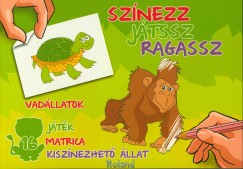 Sas Szilvia  (Szerk.) - Sznezz, jtssz, ragassz! - Vadllatok