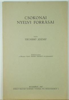 Techert Jzsef - Csokonai nyelvi forrsai