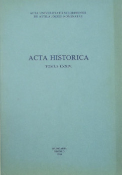 Dr. Sznt Imre  (Szerk.) - Acta historica