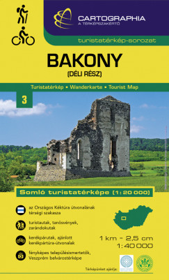 Bakony (déli rész) turistatérkép 1:40000