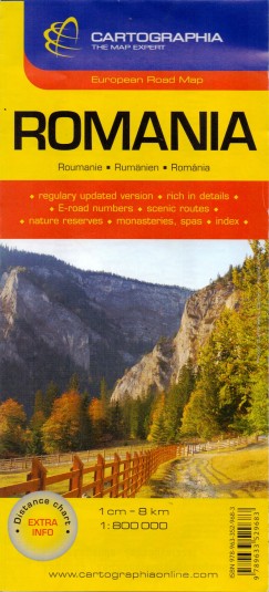 Románia autótérkép 1:800 000 ""SC""