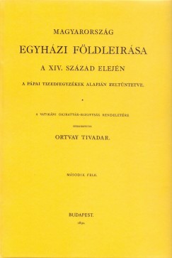 Magyarorszg egyhzi fldlersa a XIV. szzad elejn msodik fele