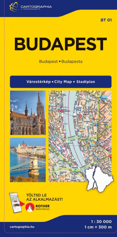 Budapest Extra (keményborítós) térkép