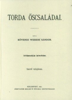 Kvendi Weress Sndor - Torda scsaldai