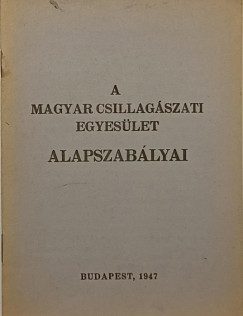 A Magyar Csillagászati Egyesület alapszabályai