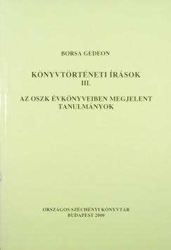 Borsa Gedeon - Knyvtrtneti rsok III.