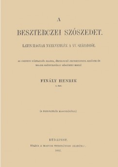Finly Henrik - A besztercei szszedet