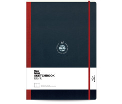 Flexbook Flex Global vázlatfüzet sima lapokkal – piros, A4, 22 × 31 cm, gumipánttal