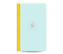 Flexbook Smartbook vonalas jegyzetfüzet – világoskék-zöld, 13 × 21 cm, vászongerincű kivitelben