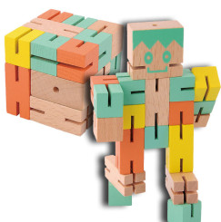 IQ-teszt Puzzle Boy 1, zöld, sárga, narancs