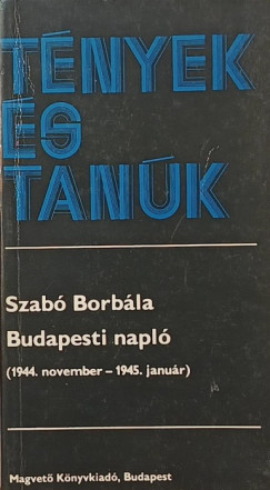Szab� Borb�la - Budapesti napl�