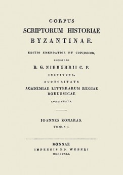 Ioannes Zonaras - Tomus 1.