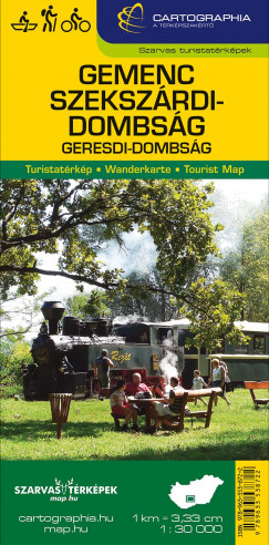 Gemenc, Szekszrdi-dombsg turistatrkp 1:30 000