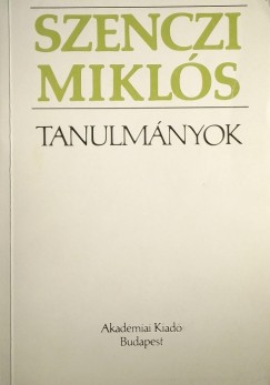 Szenczi Mikls - Tanulmnyok