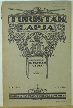 Dr. Peitler Gyula - Turistk lapja - 1934 pr. 4. szm