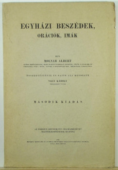Molnr Albert - Egyhzi beszdek, orcik, imk