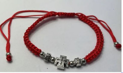 Piros szerencse karkt talpas kereszttel