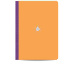 Flexbook Smartbook vonalas jegyzetf�zet � narancss�rga, 21 � 29 cm, v�szongerinc� kivitelben