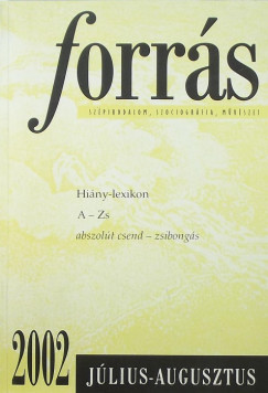 Forrs 34. vfolyam 2002. 7-8. szm
