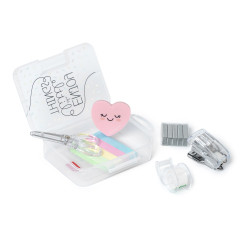Irodaszer készlet 6 az 1-ben, rózsaszín (LEGAMI STATIONARY, N0. 10)
