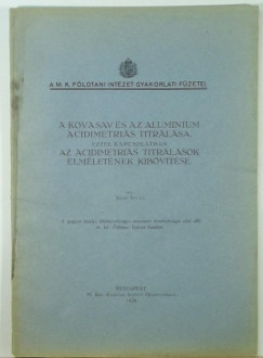 Khn Istvn - A kovasav s az aluminium acidimetris titrlsa