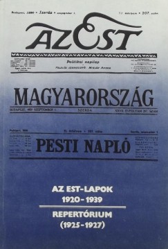 Pesti Ern  (Szerk.) - Az Est-lapok (1920-1939)