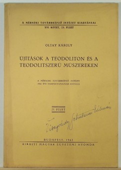 Oltay Kroly - jtsok a teodoliton s a teodolitszer mszereken