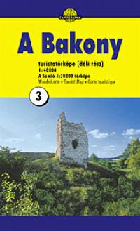 A Bakony-hegysg turistatrkpe (dli rsz)
