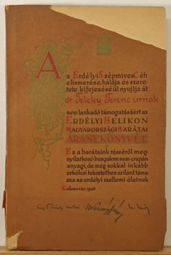 Az Erdélyi Helikon magyarországi barátainak aranykönyve 1937