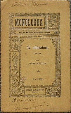 Zldi Mrton - Az ultimtum